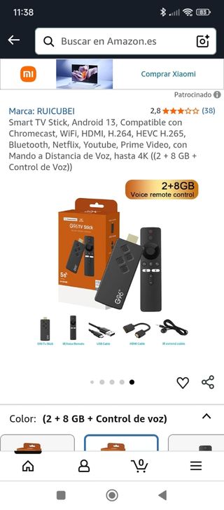 Smart TV Stick Android 13 RUICUBEI