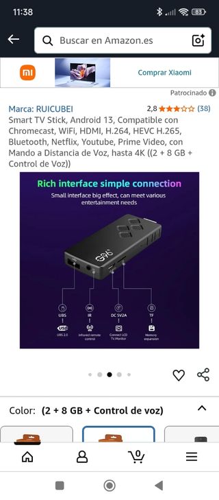 Smart TV Stick Android 13 RUICUBEI