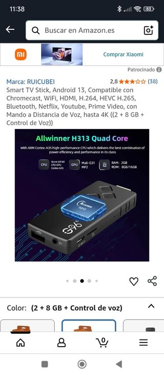 Smart TV Stick Android 13 RUICUBEI