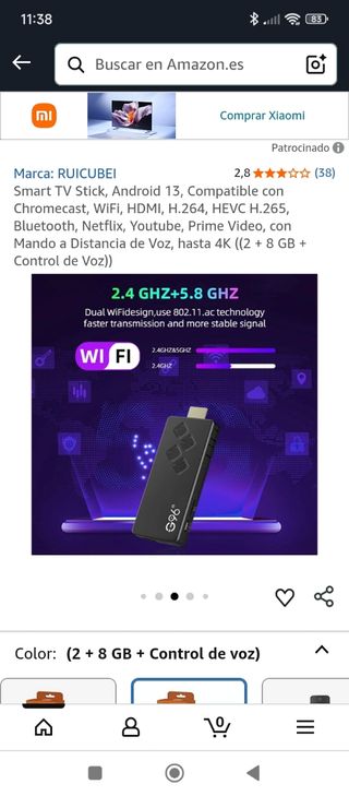 Smart TV Stick Android 13 RUICUBEI
