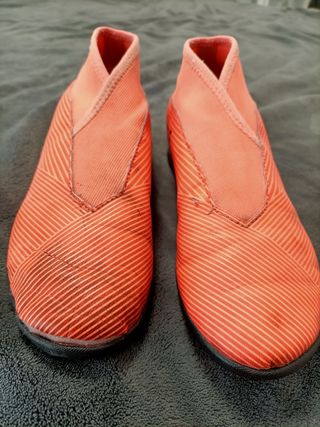 Botas fútbol niño Adidas Nemesis 36 1/2 Naranja