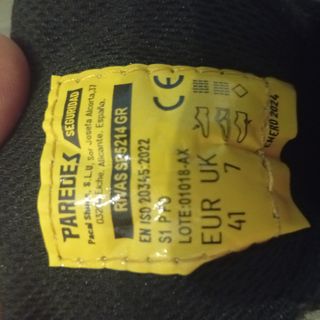 Zapatos de seguridad grises