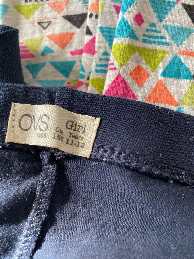Lote 2 leggings niña estampados