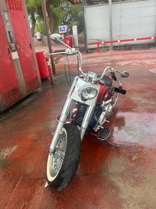 Harley Davidson Roja Personalizada