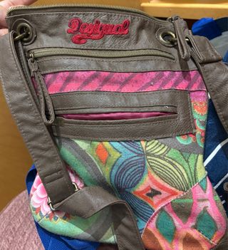 Bolso Desigual Marrón Multicolor