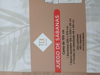 Juego de sábanas TEX para cama de 150 cm