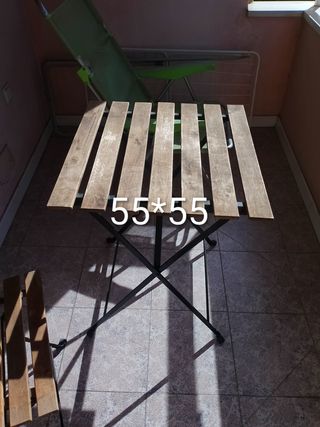 Mesa y 1 Silla Jardín Plegables


