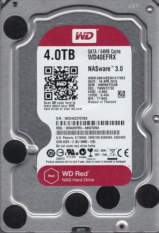 Unidad disco duro Western Digital RED NAS 4TB SATA