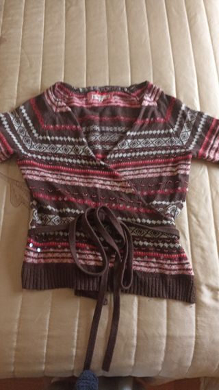 Bolero Pepe Jeans Vintage Marrón y Rosa