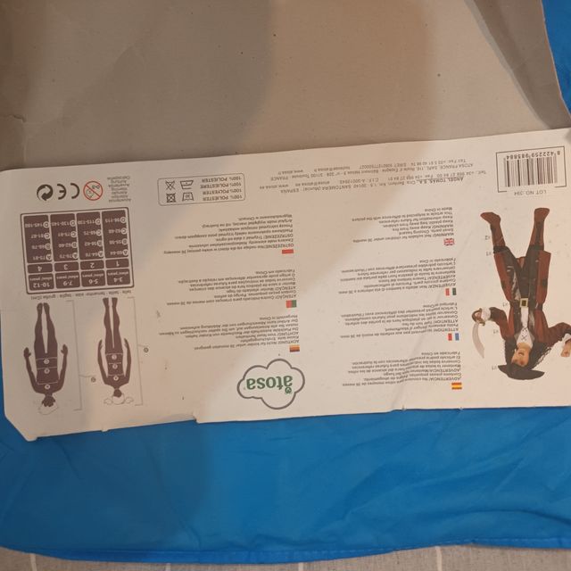 Disfraz Pirata Niño Talla 7-9