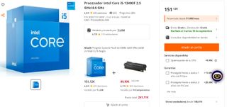 Pack Placa Base MSI B760M DDR5 WIFI + I5 13400F 
