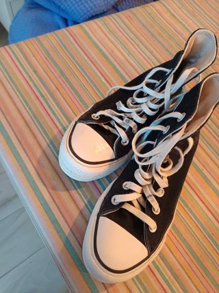 Converse Bambas Negras Talla X