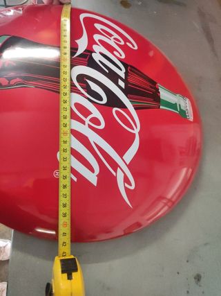 Chapa Coca-Cola Aquí se sirve en vidrio