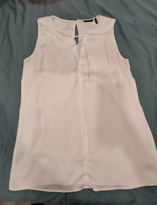 Blusa Massimo Dutti Blanca