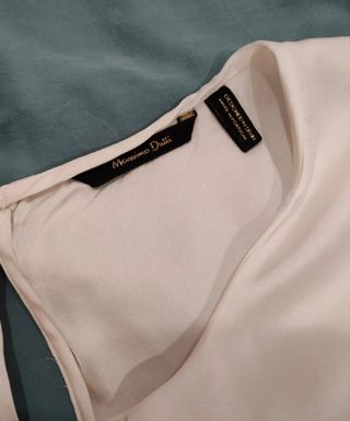 Blusa Massimo Dutti Blanca
