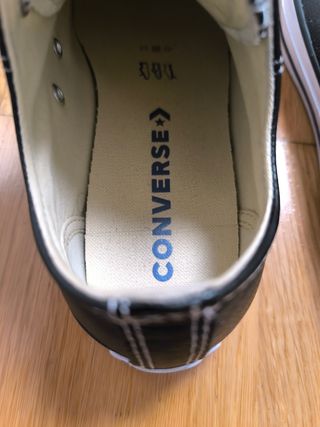Converse Cuero Negro Talla 38