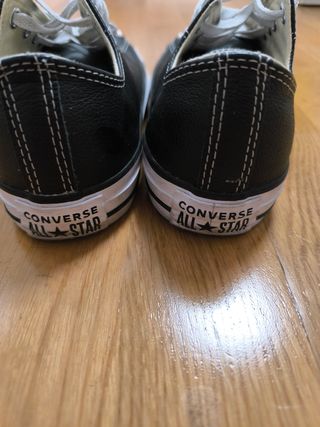 Converse Cuero Negro Talla 38