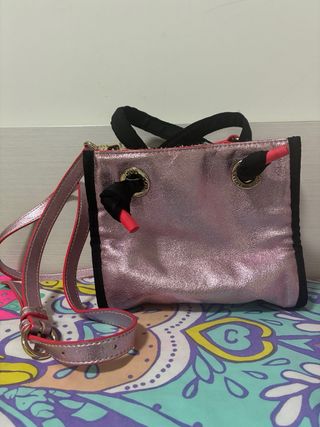 Bolso Tous rosa y negro