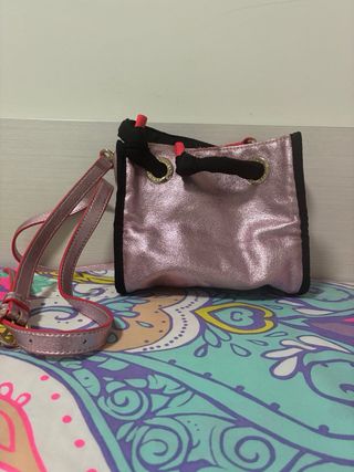 Bolso Tous rosa y negro