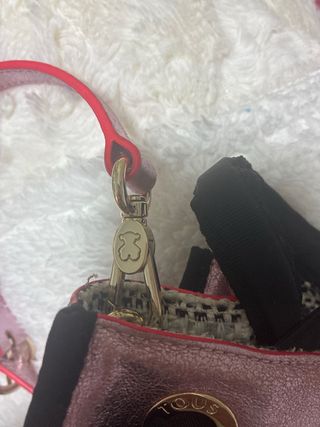 Bolso Tous rosa y negro