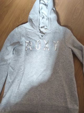 Sudadera Roxy Gris con Cordones
