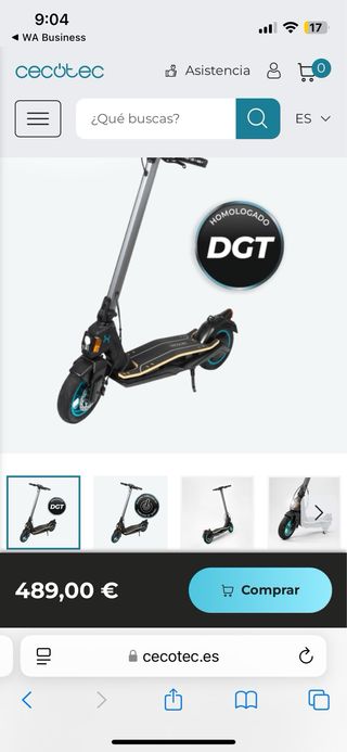Patinete Eléctrico Bongo S Max. Cómo nuevo