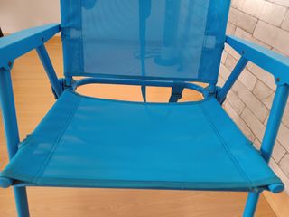 Silla Crevicosta Azul Plegable