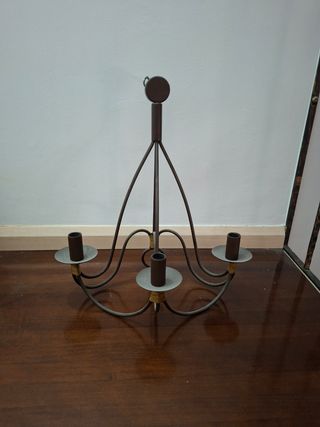Lámpara de pared metal madera