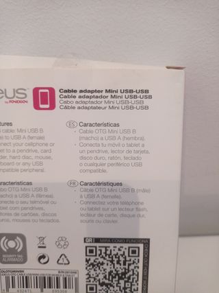 Adaptador Mini USB a USB OTG Ideus