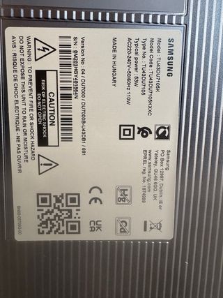 Samsung (Para Piezas) TU43DU7105K TV 43