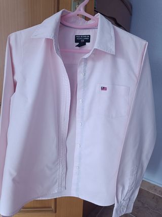 Camisa Polo Ralph Lauren Mujer Rosa Talla S