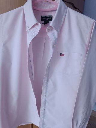 Camisa Polo Ralph Lauren Mujer Rosa Talla S