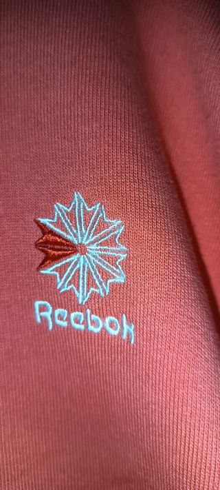 Felpa Reebok corallo con logo
