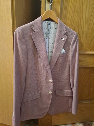 Americana rosa/roja talla M