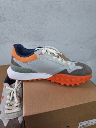 Zapatillas Harper&Neyer grises y naranjas