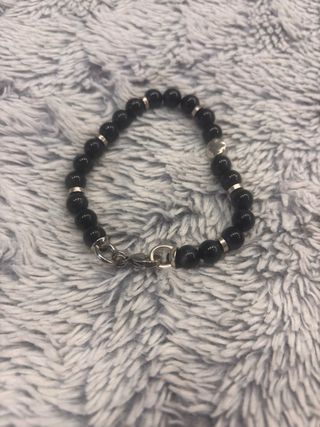 Bracciale uomo con chiusura in acciaio