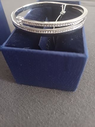 Pulsera Swarovski Mujer Azul y Plata