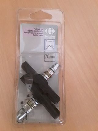 Zapatas de freno con tornillo para bicicleta 