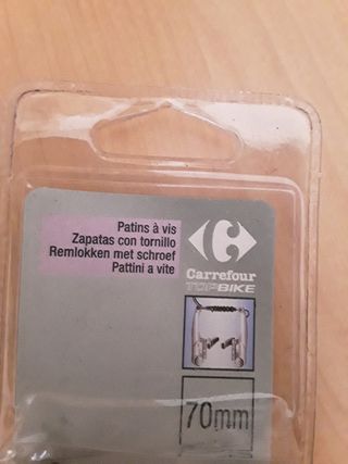 Zapatas de freno con tornillo para bicicleta 