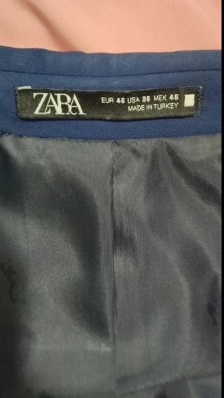 Traje Zara Azul Marino