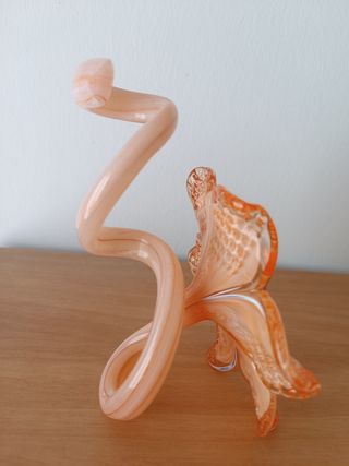 Porta candela in vetro di Murano originale