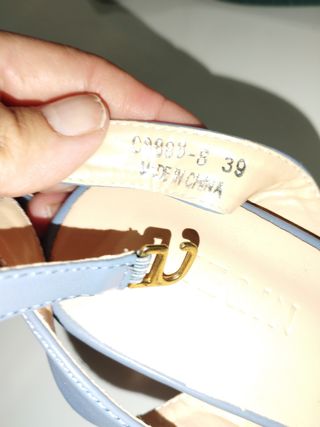 Zapatos vaqueros celestes