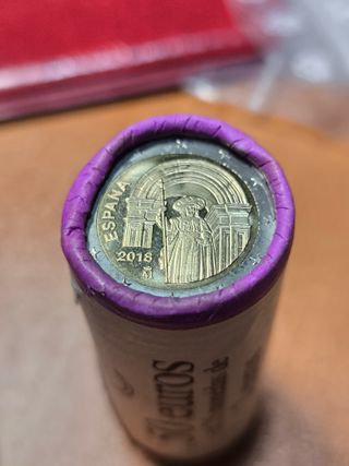 Cartucho Moneda 2 Euros Santiago 2018