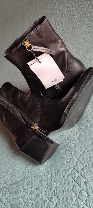 Botín Piel Mango.