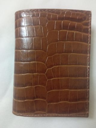 Cartera billetero Cocodrilo Cuero Piel