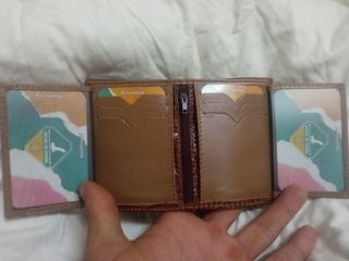 Cartera billetero Cocodrilo Cuero Piel