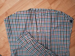 Camisa Massimo Dutti cuadros azul y rojo