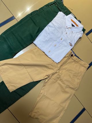 Lote Pantalones Largos, Bermudas y Camisa