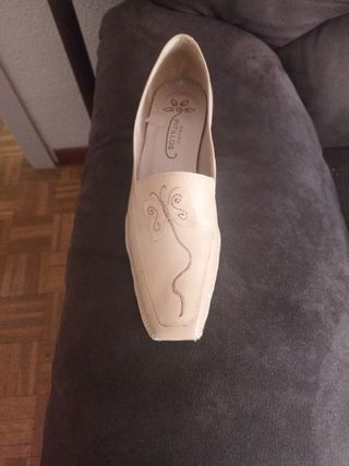 Zapatos Pitillos Beige Mujer Cómodos 