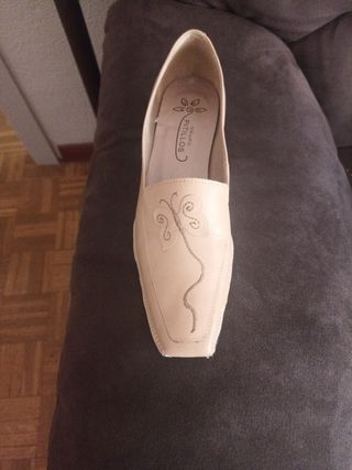 Zapatos Pitillos Beige Mujer Cómodos 